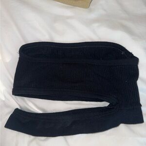 Urban Outfitters Black Ribbed Crop Top